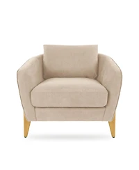 Streamdale Furniture Modern Upholstered Accent Chair with Back Pillow