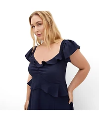 City Chic Women's Fee Frill Maxi Dress