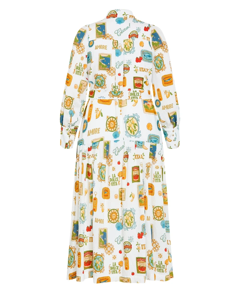 City Chic Women's Amore Print Maxi Dress