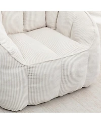 Streamdale Furniture Giant Corduroy Bean Bag Chair with Armrests