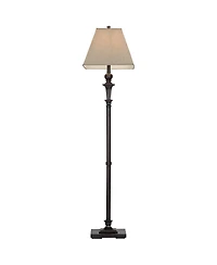 Regency Hill Madison Italian Traditional 59" Tall Standing Floor Lamps Set of 2 Metal Living Room Bedroom