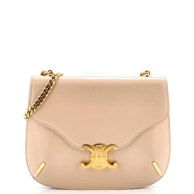 Pre-Owned Celine Small Besace Triomphe Shoulder Bag Smooth Calfskin
