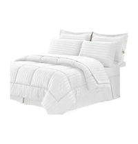 GoodGram 8 piece Hotel Down Alternative Bed in a Bag Comforter Set
