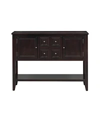 Streamdale Furniture Cambridge Series Vintage Console Table with 4 Drawers and Shelf