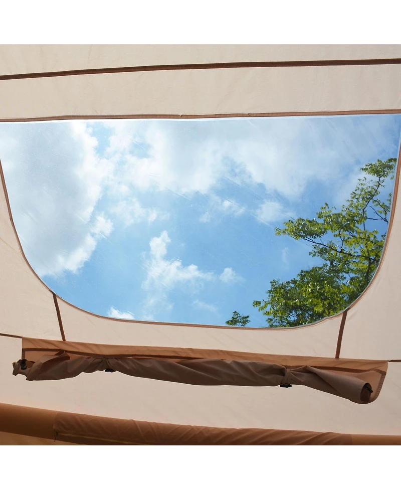 Streamdale Furniture 6.3m Inflatable 4-Season Waterproof Air Tent with Canopy and Skylight