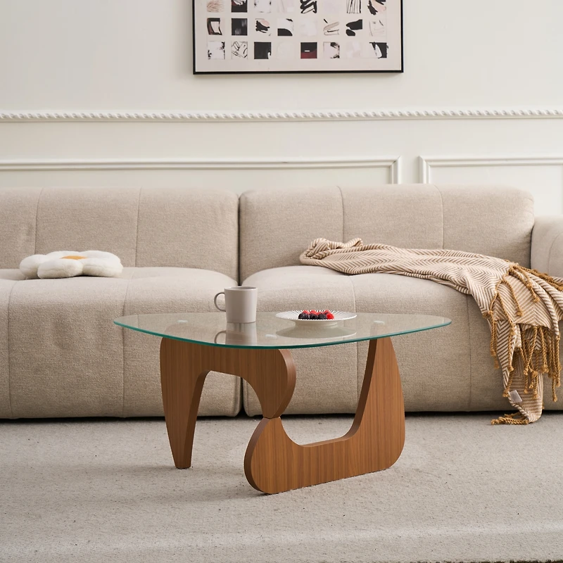 Streamdale Furniture Mid-Century Modern Wood Coffee Table for Living Room