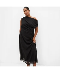 City Chic Women's Vivid Lurex Stripe Maxi Dress