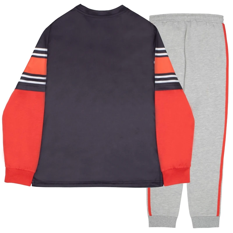 Super Mario Boys Bowser 2 Piece Long Sleeve T-Shirt and Jogger Pants Set