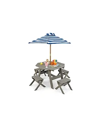 Slickblue Wooden Kids Table Set for Toddlers Age 3+ Activity Furniture
