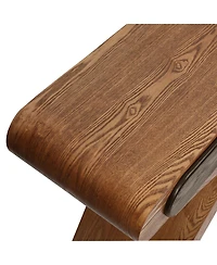 Streamdale Furniture Ashwood Veneered Cross-Leg Console Table with Two Drawers