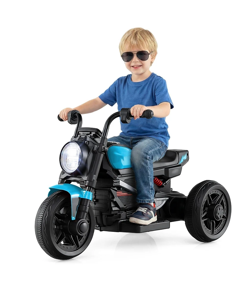 Slickblue Kids 6V Battery Powered Motorcycle with Led Headlight and Music