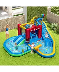 Slickblue Kids Inflatable Water Park Bounce House with Slide Combo