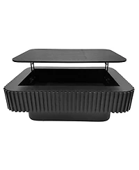 Streamdale Furniture 38.6'' Fluted Lift-Top Coffee Table with Storage