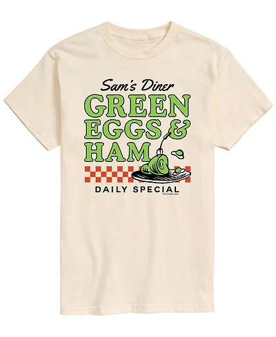 Airwaves Men's Dr. Seuss Green Eggs Ham Diner Short-Sleeve Graphic T-Shirt