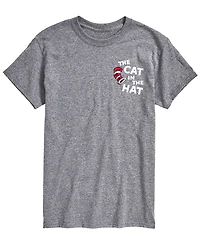 Airwaves Men's Dr. Seuss Cat The Hat Illustration Short-Sleeve Graphic T-Shirt