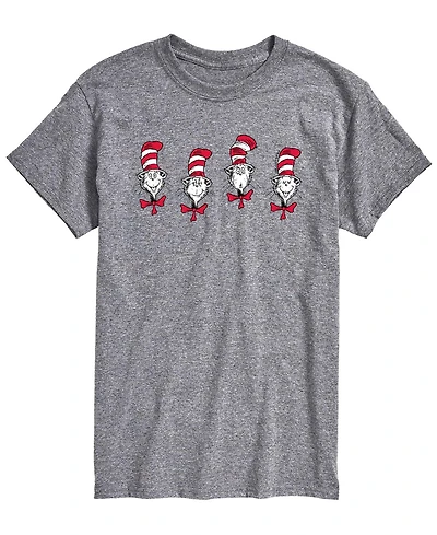 Airwaves Men's Dr. Seuss Cat The Hat Heads Short-Sleeve Graphic T-Shirt