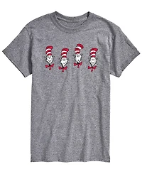 Airwaves Men's Dr. Seuss Cat The Hat Heads Short-Sleeve Graphic T-Shirt