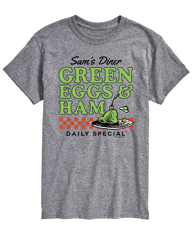 Airwaves Men's Dr. Seuss Green Eggs Ham Diner Short-Sleeve Graphic T-Shirt