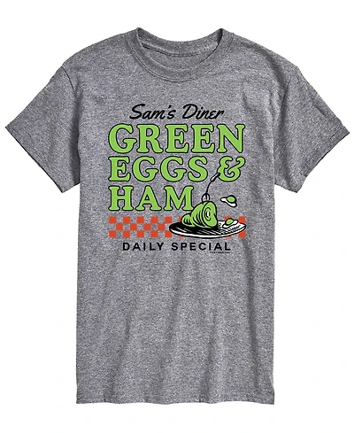 Airwaves Men's Dr. Seuss Green Eggs Ham Diner Short-Sleeve Graphic T-Shirt