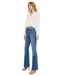 KanCan Women's Kasey High Rise Flare Jeans