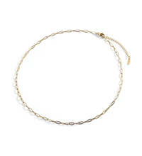 Mint & Lily Thin Paperclip Necklace