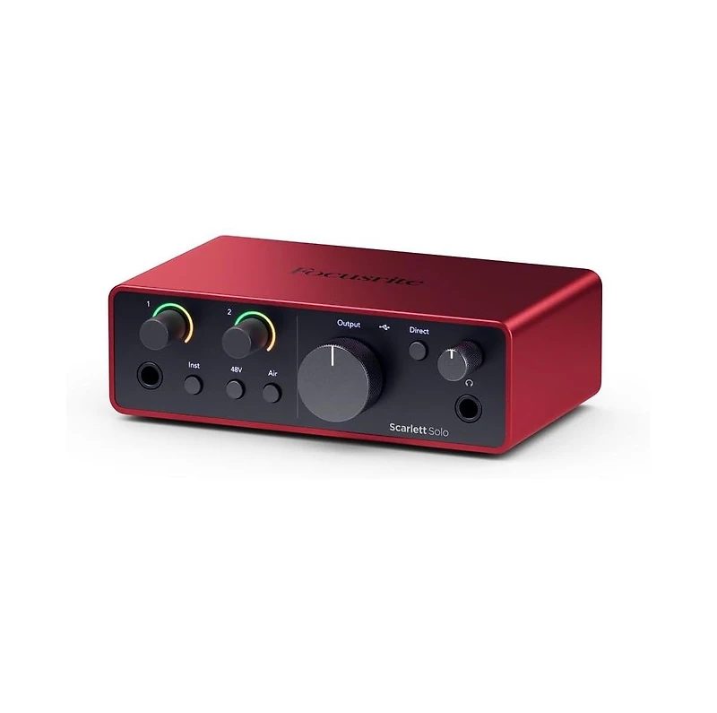Focusrite Scarlett Solo 4th-Gen Usb-c Audio Interface Studio Bundle