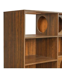 Streamdale Furniture 2-in-1 Wood Cat House and Bookshelf