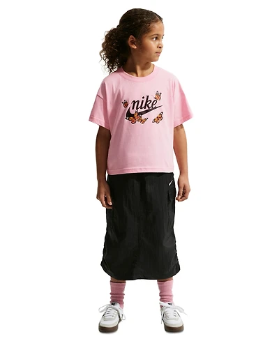 Nike Girls' 7-16 Sportswear Boxy Short-Sleeve T-Shirt