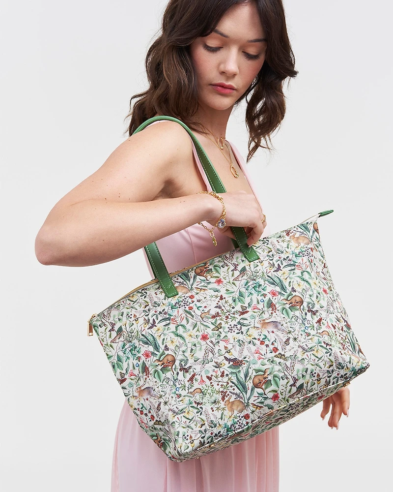 Fable England Women's Cire Garden Floral Printed Grab Tote