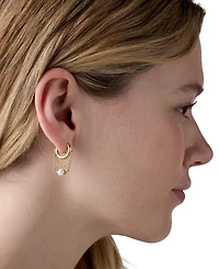 kate spade new york Gold-Tone Chain Reaction Huggie Earrings