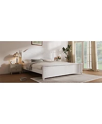 Streamdale Furniture Wooden Bed Frame with Arched Headboard and Classic Design