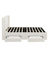 Streamdale Furniture Large-capacity upholstered storage bed with drawers