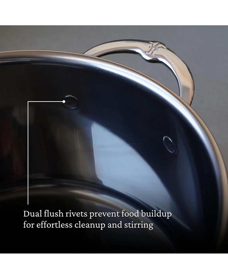 Hestan NanoBond Titanium Stainless Steel 8-Quart Covered Stock Pot