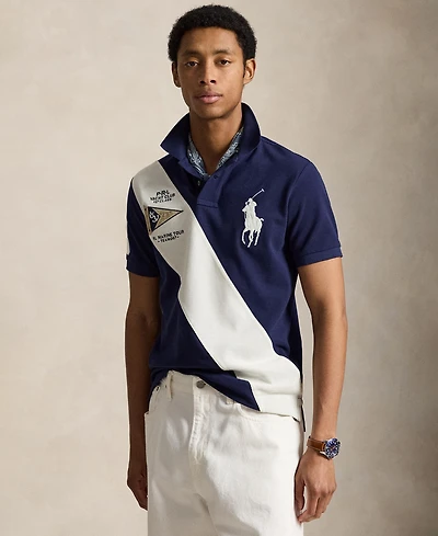 Polo Ralph Lauren Men's Custom Slim-Fit Big Pony Mesh Shirt