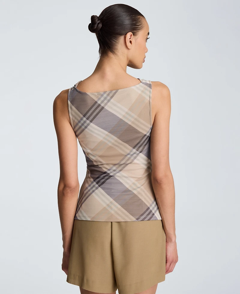 Kenneth Cole Women's Cowl Neck Asymmetric Top
