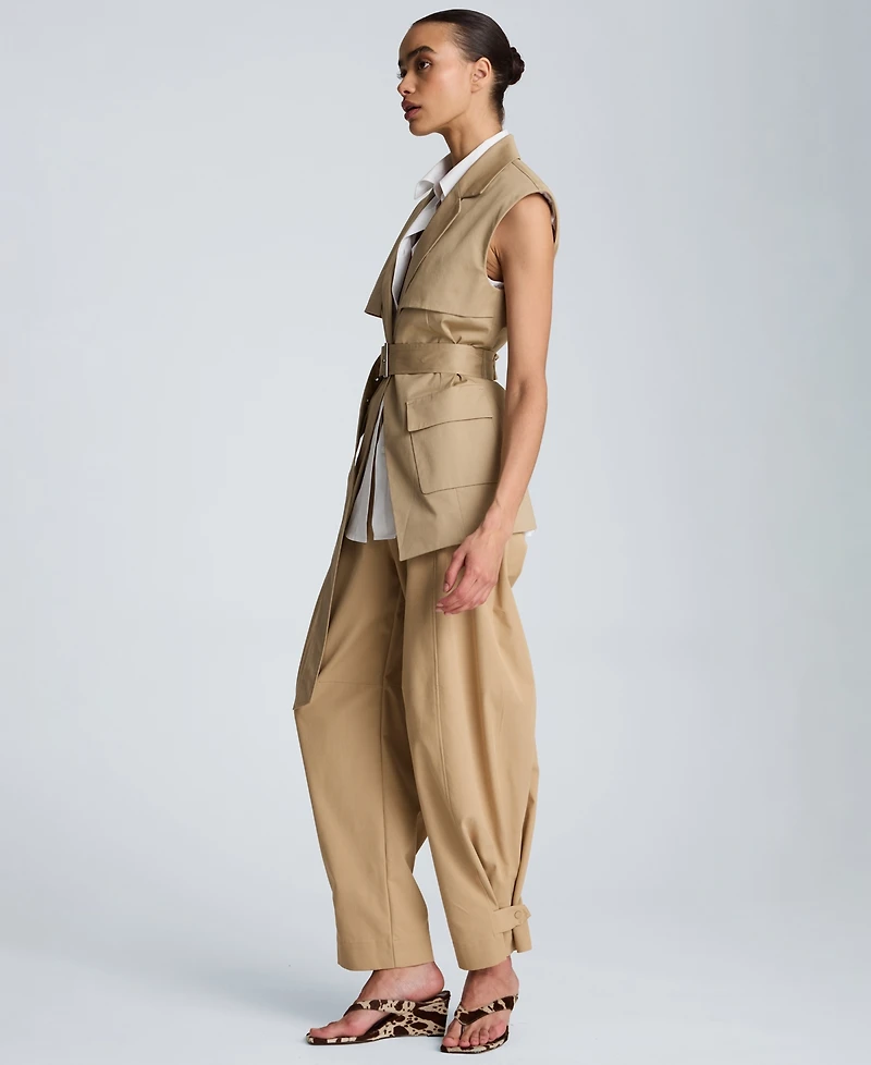 Kenneth Cole Women's Double Pleated Barrel Pants