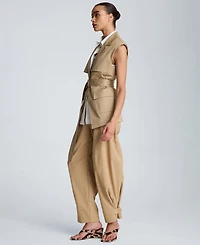 Kenneth Cole Women's Double Pleated Barrel Pants