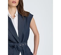 Kenneth Cole Women's Notch Collar Vest with Detachable Blazer