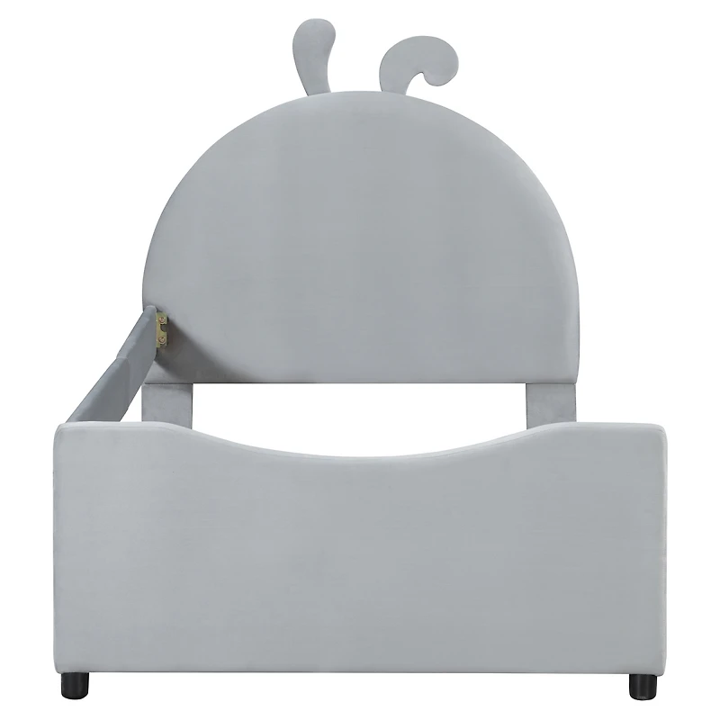 Streamdale Furniture Upholstered Daybed with Rabbit Ear Shaped Headboard