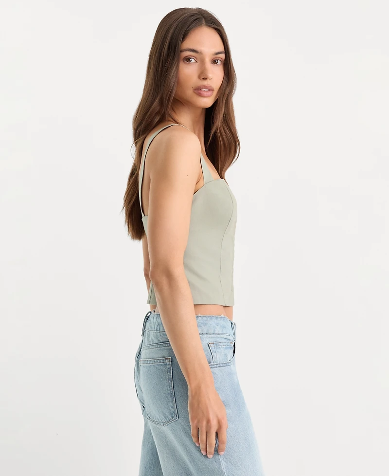 Good American Women's Blend Sleeveless Top