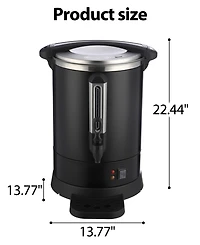gaomon 14L Large Stainless Steel Coffee Urn with Double Wall Insulation for Wedding, Buffet, Catering, Events, Outdoor Bar