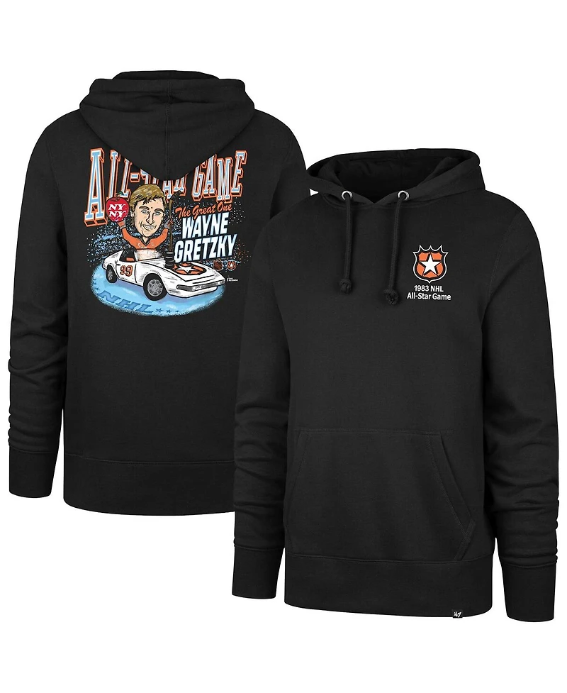 '47 Brand Men's Wayne Gretzky Black 1983 Nhl All-Star Game 4 Goal Headline Hoodie