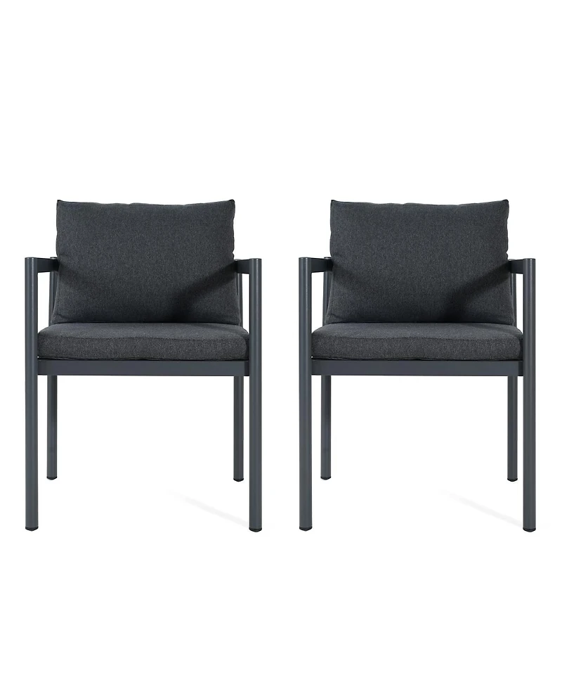 Streamdale Furniture Outdoor Aluminum Patio Dining Chairs, Set of 2