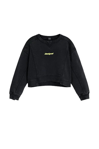 Desigual Girls's Sweatshirt seams logo