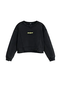 Desigual Girls's Sweatshirt seams logo