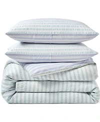 Peri Home Seersucker Stripe 3-Piece Comforter Set