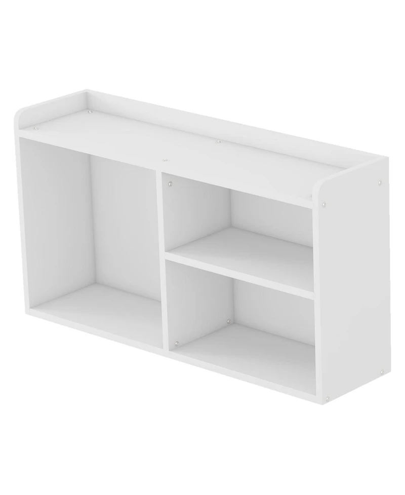Streamdale Furniture Twin Low Loft Bed with Slide and Movable Bookshelf