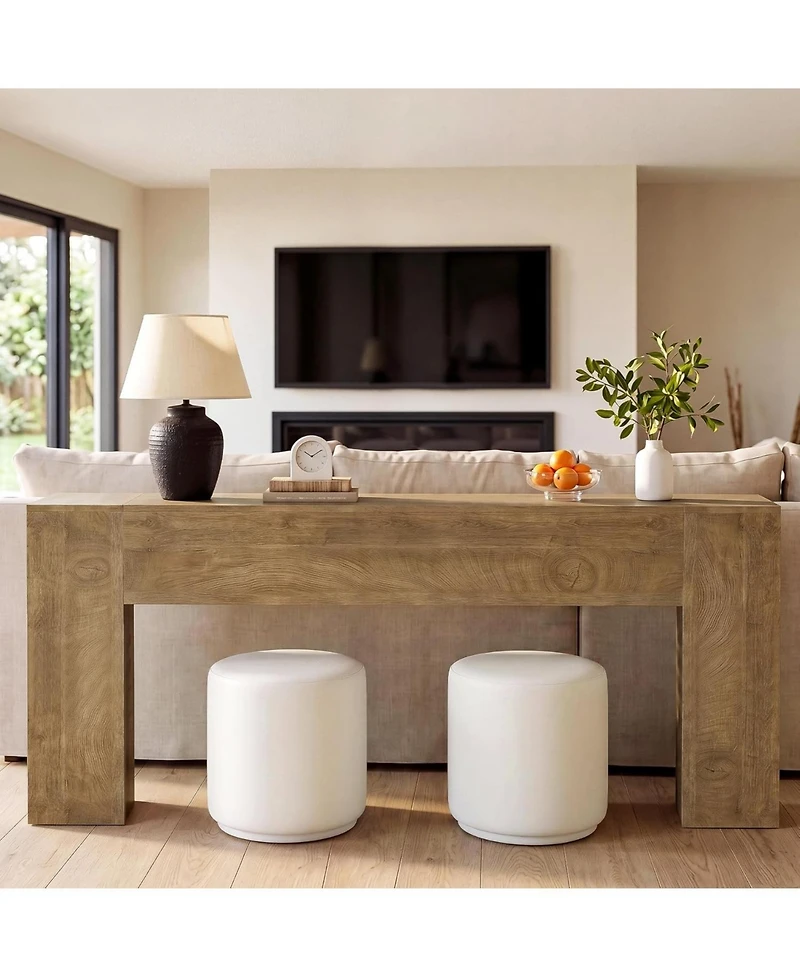 Tribesigns 79-Inch Console Table, Extra Long Entryway Table, Thick Tabletop, Farmhouse Style, Narrow Sofa Console Table