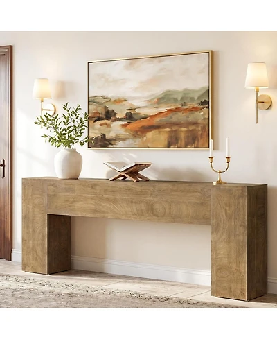 Tribesigns 79-Inch Console Table, Extra Long Entryway Table, Thick Tabletop, Farmhouse Style, Narrow Sofa Console Table