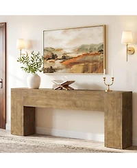 Tribesigns 79-Inch Console Table, Extra Long Entryway Table, Thick Tabletop, Farmhouse Style, Narrow Sofa Console Table